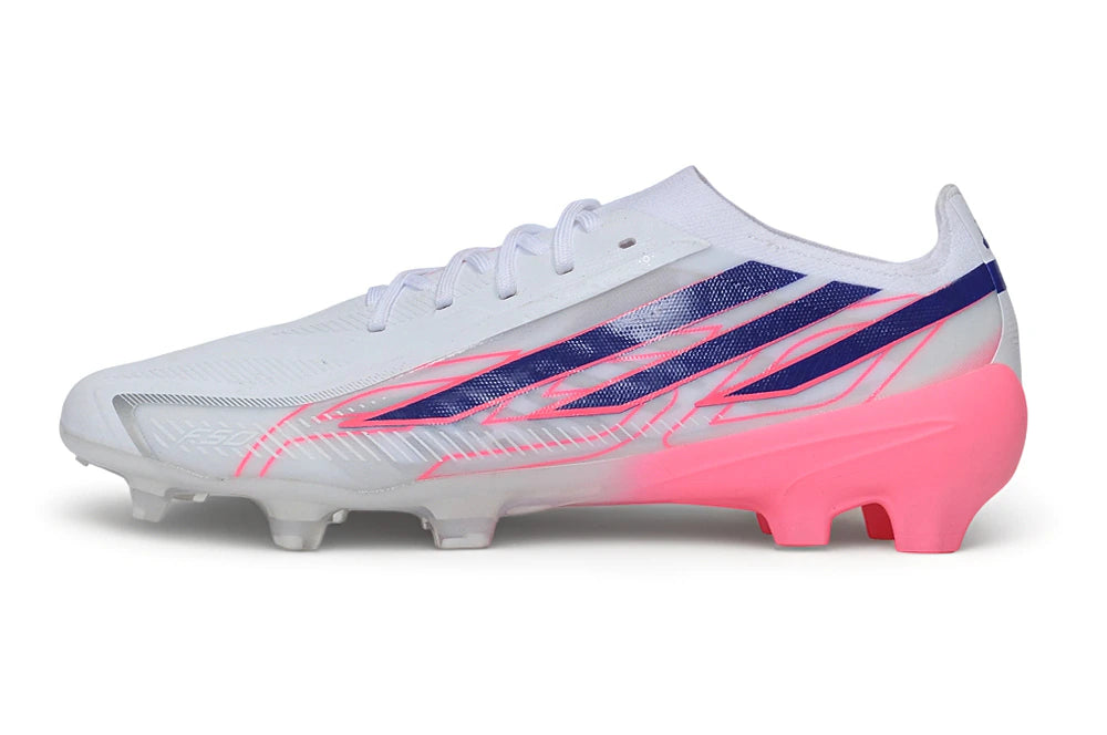 Chuteira Adidas F50 Hyperfast Eltie FG - Rosa/Branco