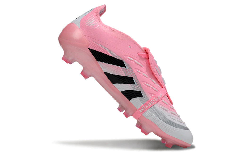 Chuteira Adidas Predator Elite Tongue 25 Campo FG - Rosa