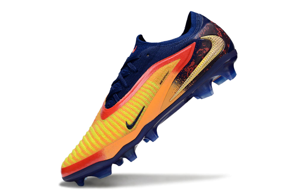 Chuteira Campo NIKE Phantom 6 Elite FG - Laranja/Azul