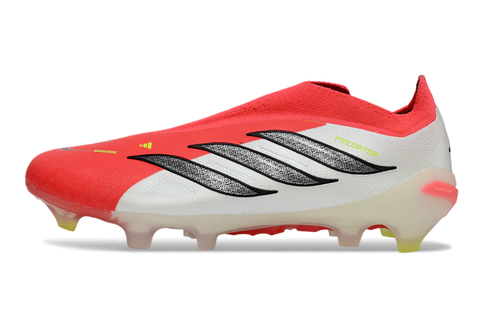 Chuteira Adidas Predator Laceless 26 Elite FG - Vermelho