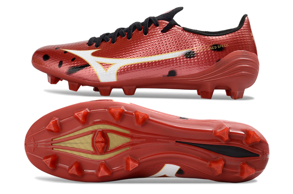 Chuteira Mizuno Alpha Japan 3 FG - Vermelho