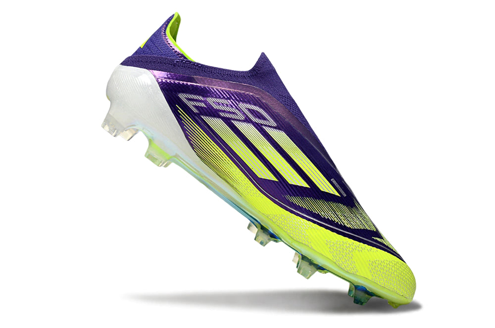 Chuteira Adidas F50 X Laceless Campo - Roxo/Verde
