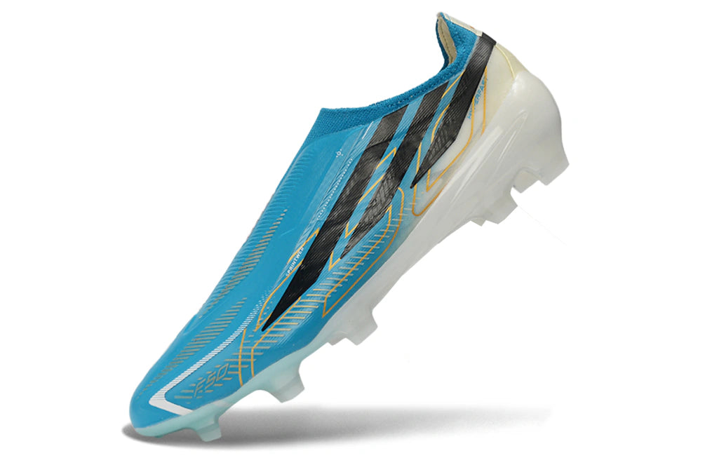 Chuteira Adidas F50 Hyperfast Laceless FG - Azul