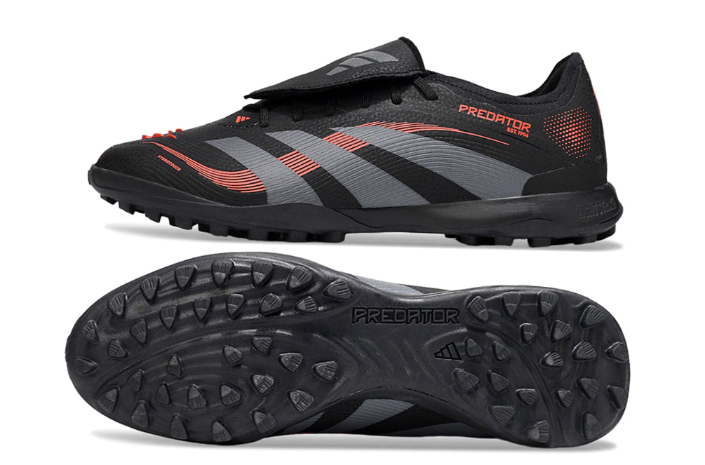 Chuteira Adidas Predator Tongue Elite 25 Society "Stealth Victory"