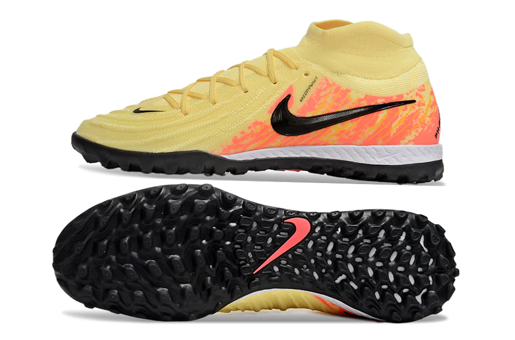 Chuteira Nike React Phantom Luna 2 Elite Society - Amarelo/Laranja/Preto
