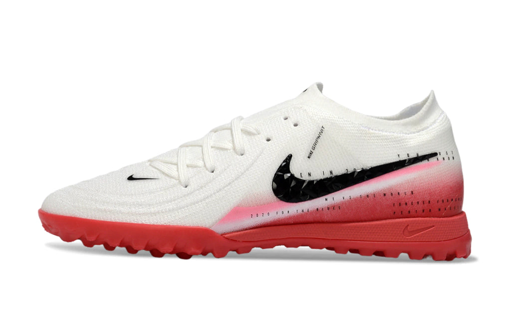 Chuteira Nike Phantom GX 2 Elite Society TF - Branco/Vermelho