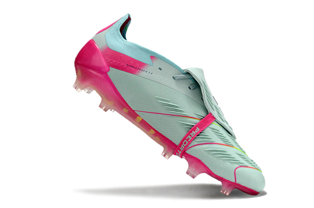Chuteira Adidas Predstrike Elite Campo - Verde/Rosa