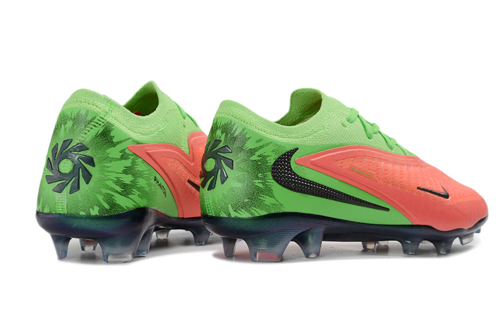 Chuteira Campo NIKE Phantom 6 Elite FG - Laranja/Verde