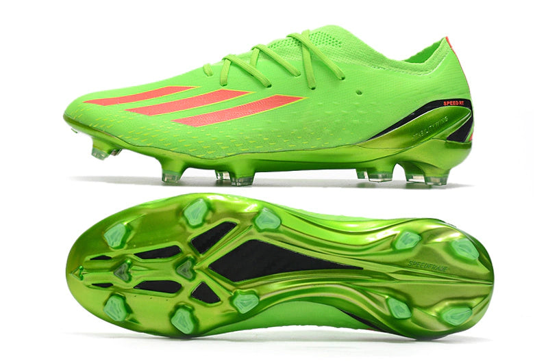 Chuteira Adidas X Speedportal.1 FG - Verde/Laranja