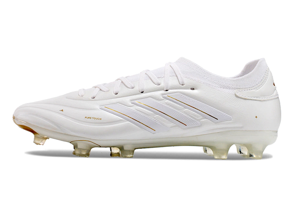 Chuteira Adidas Copa Pure 2 Elite Campo - Branco/Dourado