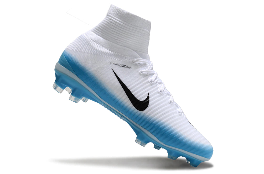 Chuteira Nike Mercurial Superfly 5 Elite Campo - Azul/Branco