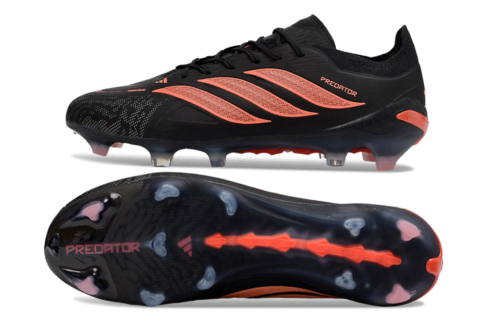 Chuteira Adidas Predator Elite 26 Campo FG - Preto/Laranja