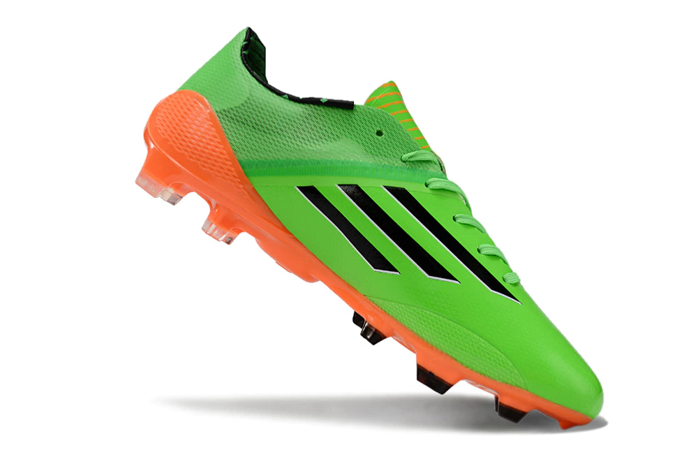 Chuteira Adidas F50 X Campo - Verde/Laranja