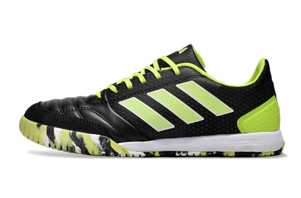 Chuteira Adidas Top Sala Futsal - Preto/Verde/Branco