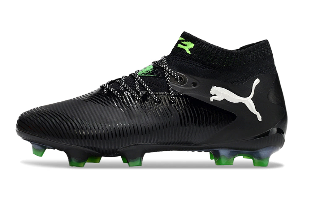 Chuteira Puma Future 8 Ultimate Botinha Campo FG - Preto/Verde
