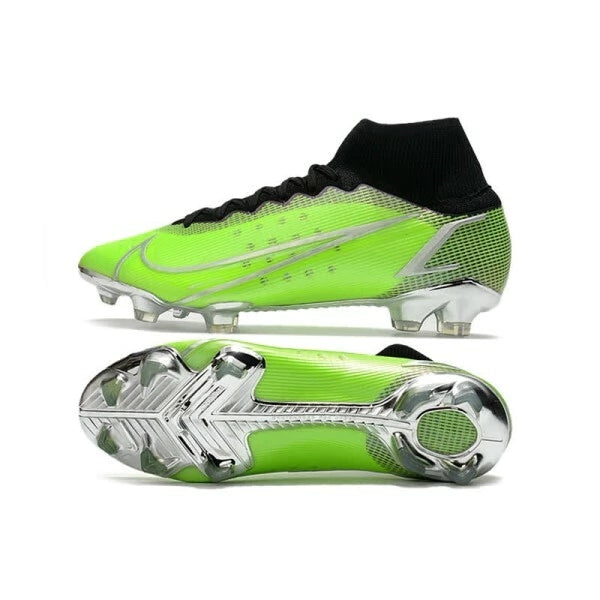 Chuteira Nike Mercurial Superfly 8 Elite Campo FG - Verde/Prata