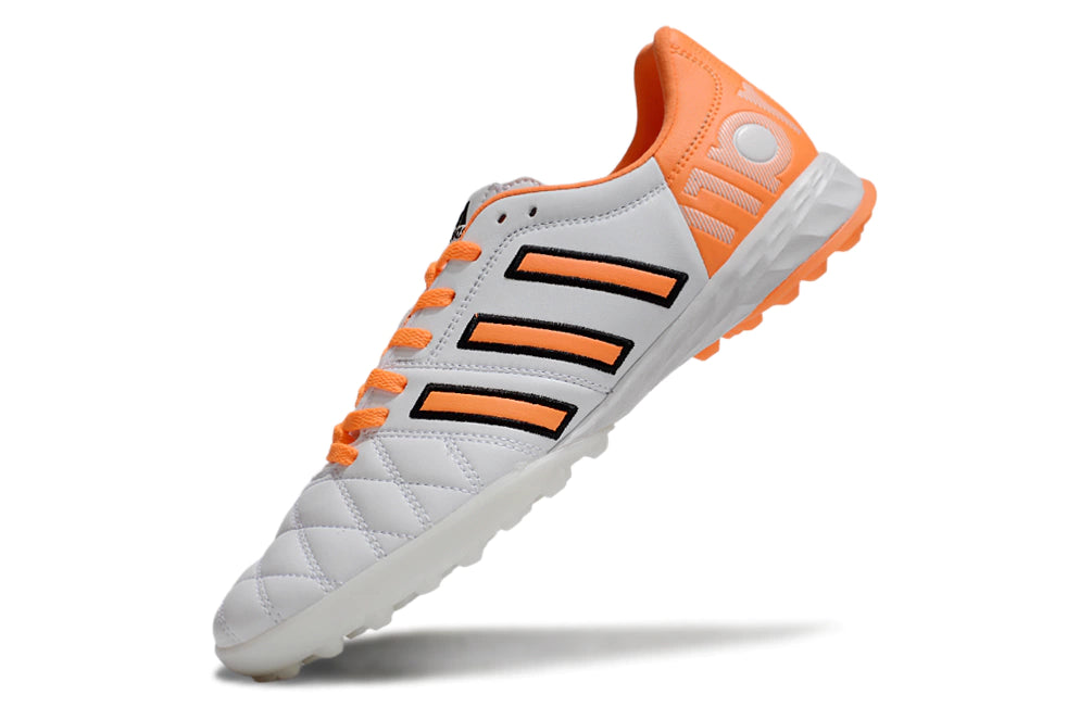Chuteira Adidas Adipure 11 Pro Society TF - Branco/Laranja