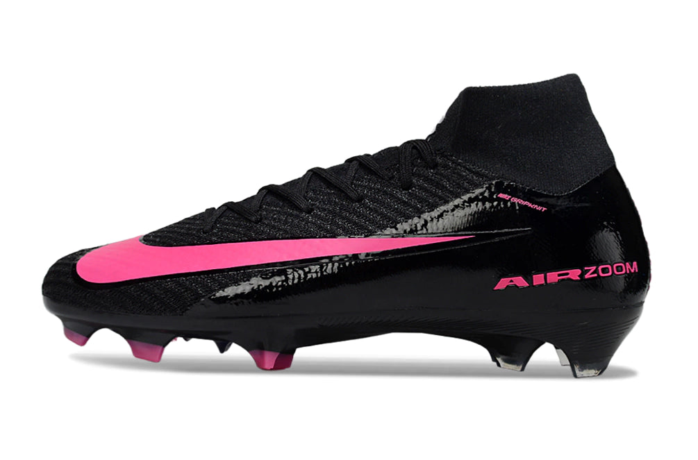 Chuteira Nike Air Zoom Mercurial Superfly 10 Elite Campo - Preto/Rosa