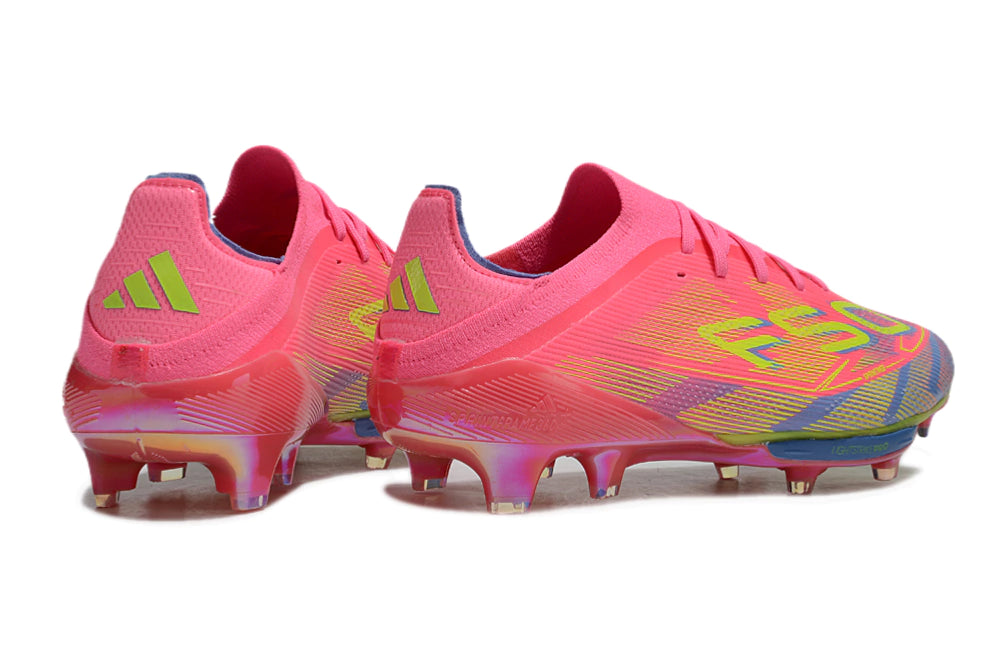 Chuteira Adidas F50.1 Elite Campo - Rosa/Azul