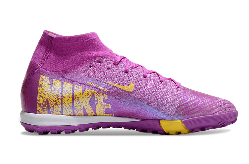 Chuteira Nike Mercurial Superfly 10 Elite Society - Roxo/Dourado
