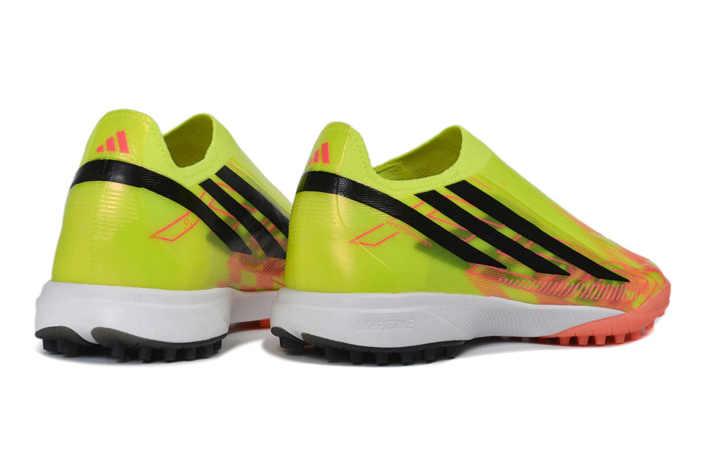 Chuteira Adidas F50 Hyperfast Laceless TF - Verde