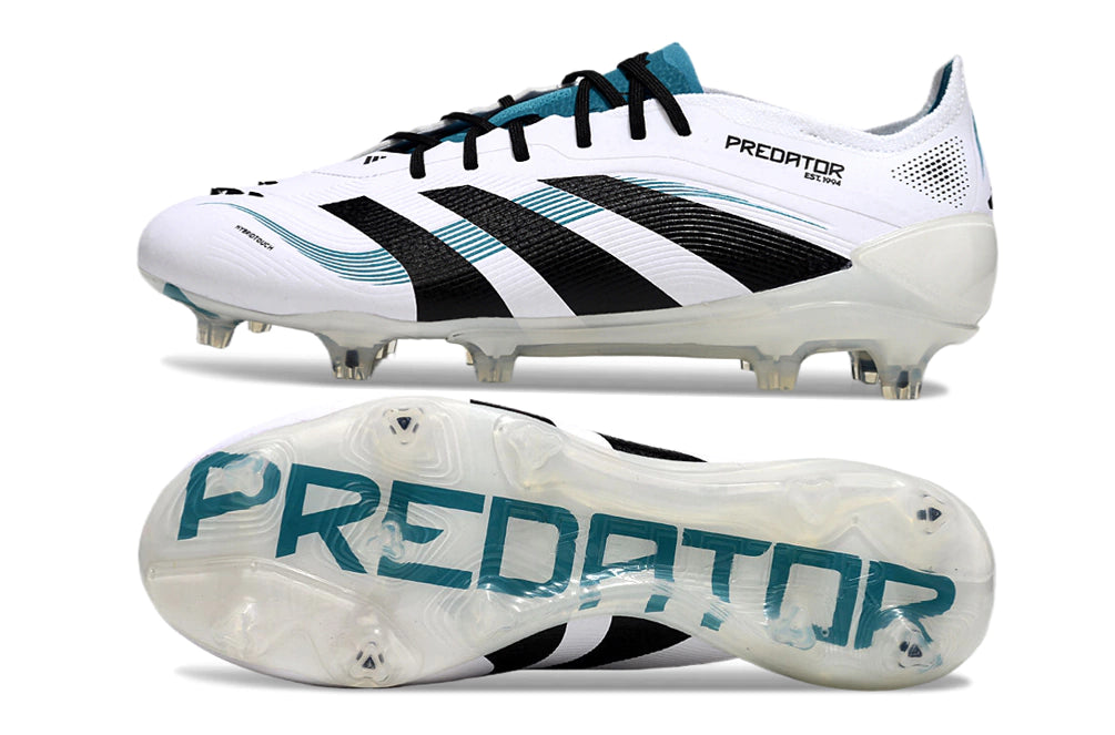 Chuteira Adidas Predator Elite 25 Campo - Branco/Azul