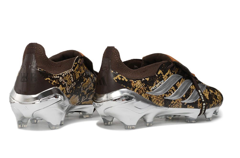Chuteira Adidas Predator Tongue 26 Elite FG - Marrom