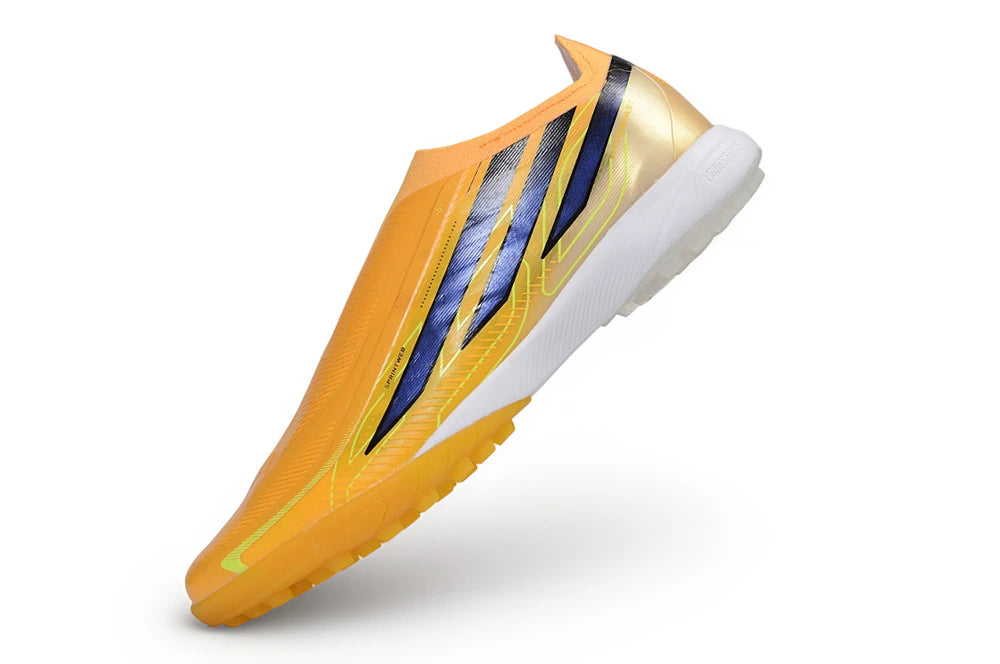 Chuteira Adidas F50 Hyperfast Laceless TF - Amarelo