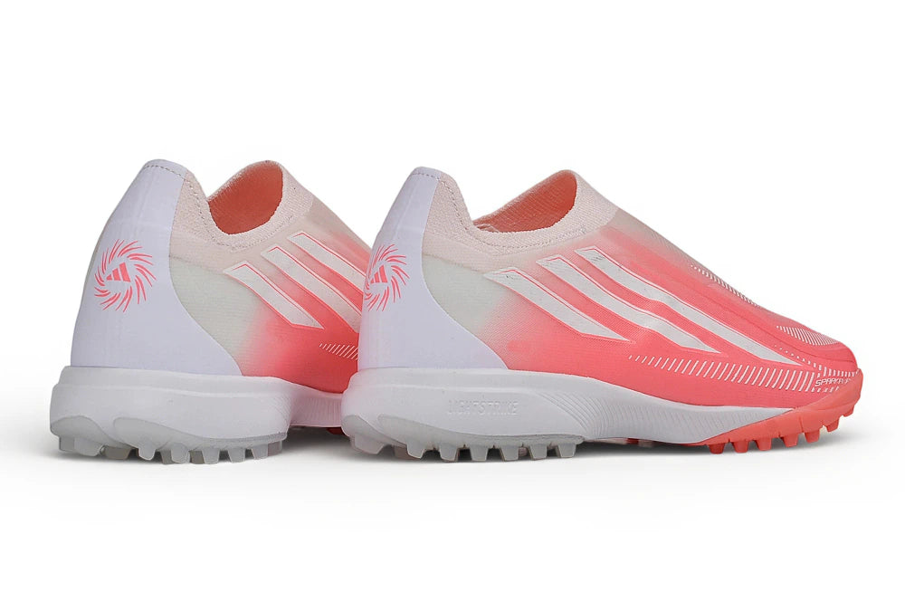 Chuteira Adidas F50 Hyperfast Laceless TF - Rosa