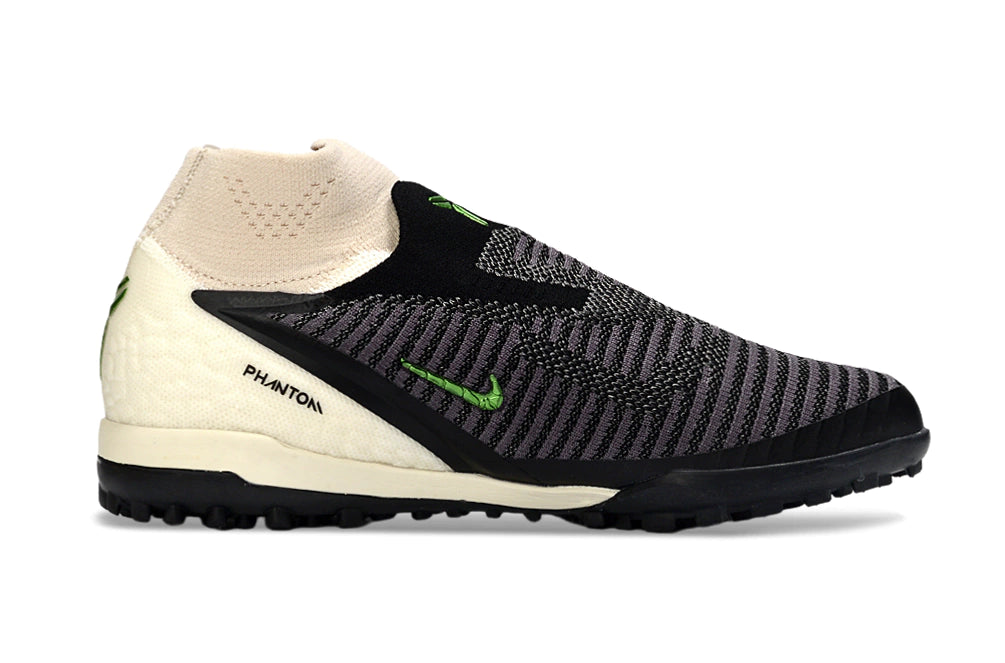 Chuteira Nike Phantom ReactX 6 Pro Botinha Society TF "Black Mamba"