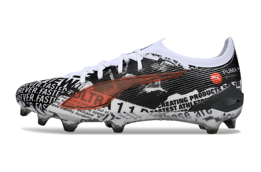 Chuteira Puma Ultra 5 Campo FG - Preto/Branco