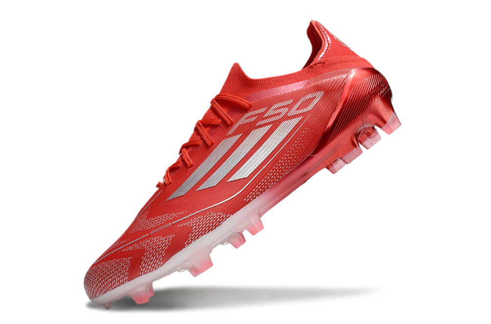 Chuteira Adidas F50 X Campo - Vermelho/Prata