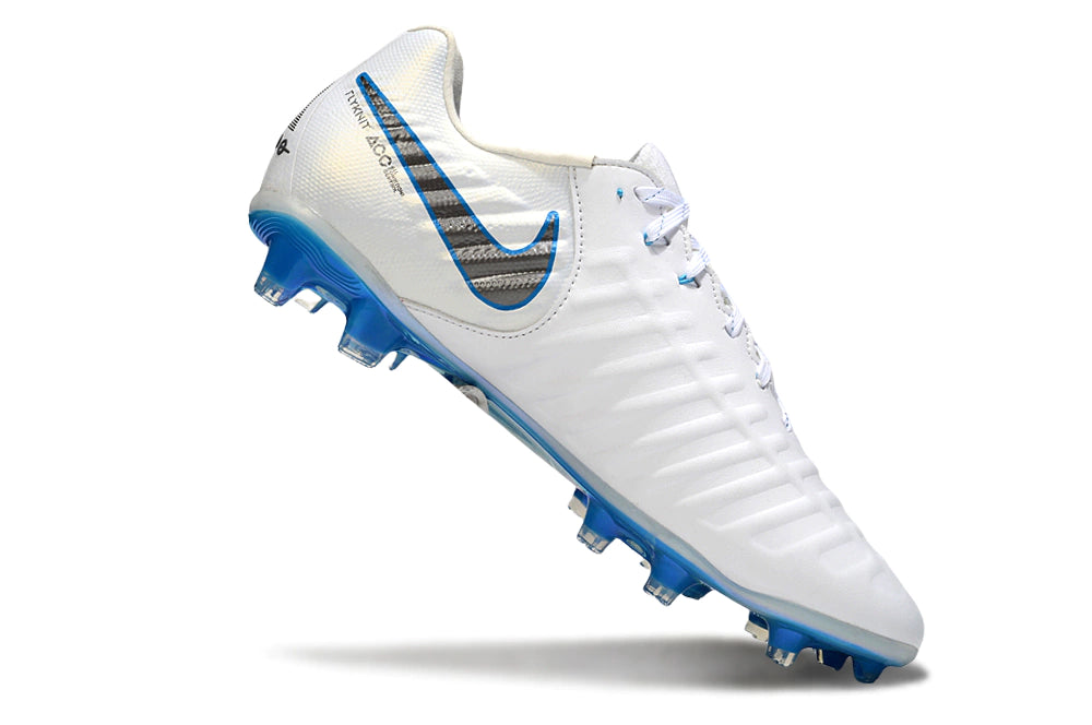 Chuteira Nike Tiempo Legend 7 Elite FG - Branco/Azul
