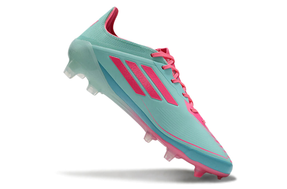 Chuteira Adidas F50 X Campo - Azul/Rosa