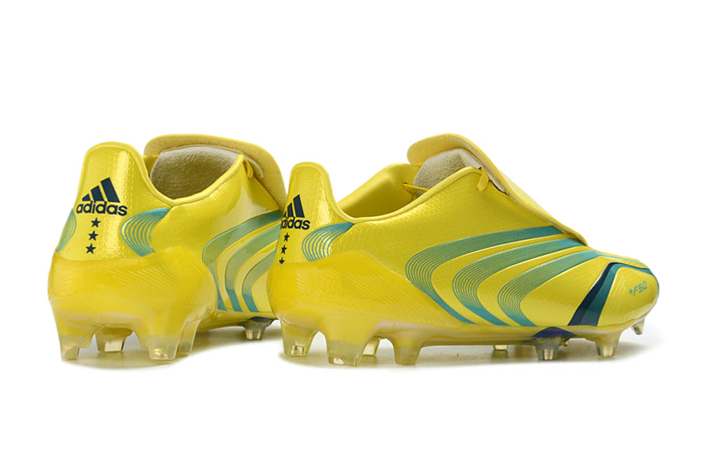 Chuteira Adidas TUNit F50 Elite FG - Amarelo