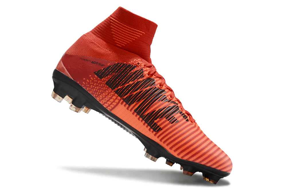 Chuteira Nike Mercurial Superfly 5 Elite Campo - Laranja/Preto