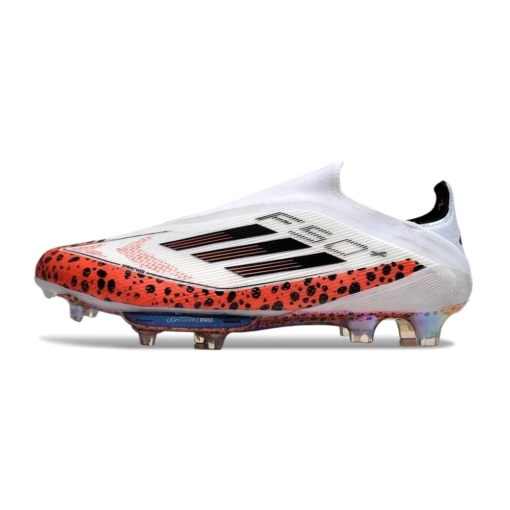 Chuteira Adidas F50+ Elite Campo - Branco/Laranja