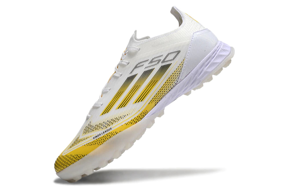 Chuteira Adidas X F50 Pro Society - Branco/Amarelo