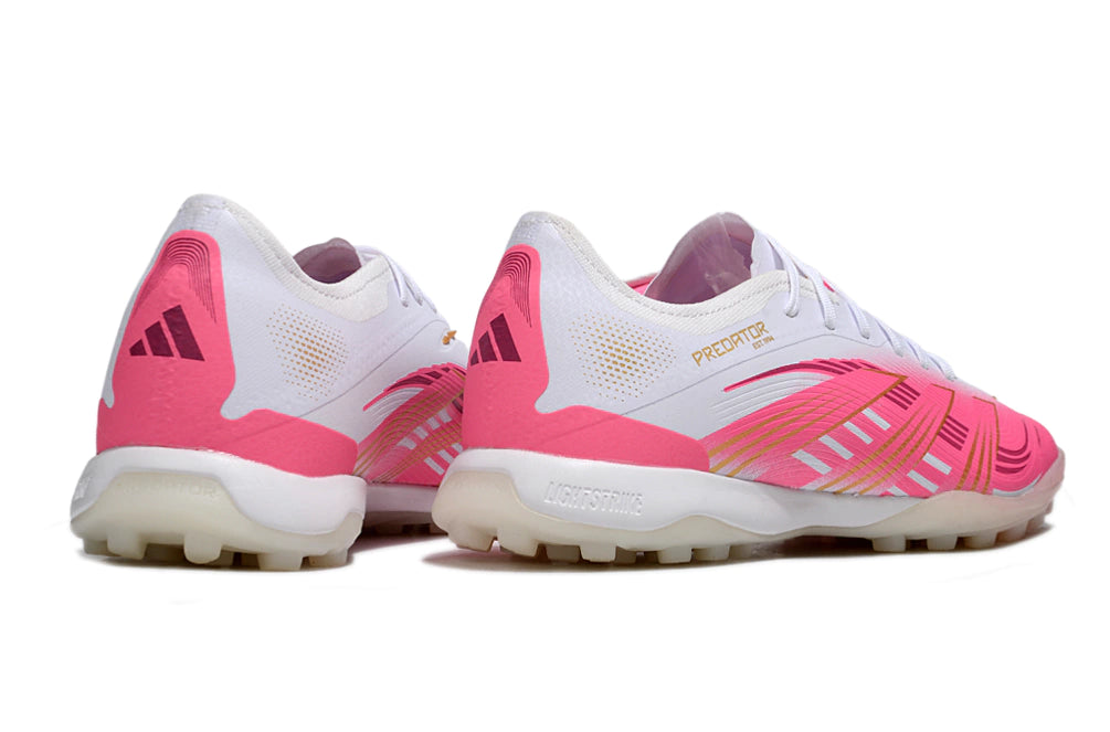 Chuteira Adidas Predator 25 Elite Society - Branco/Rosa