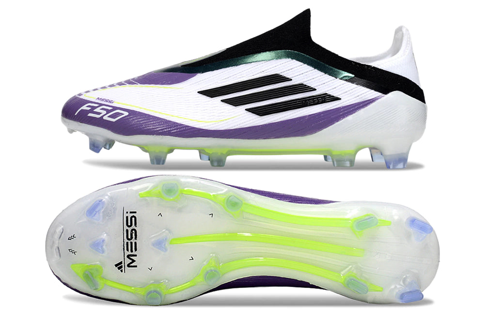Chuteira Adidas F50 X Laceless Campo - Roxo/Branco