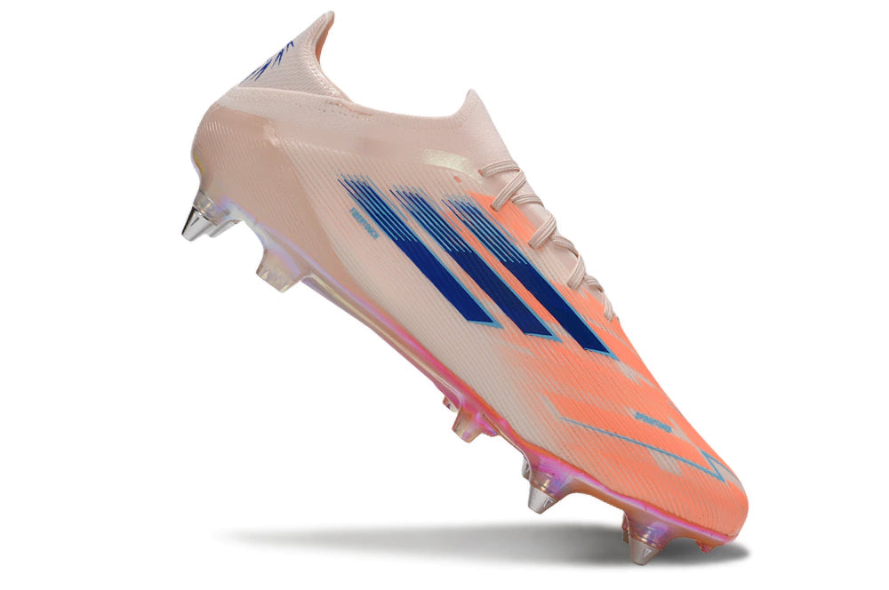 Chuteira Adidas F50 X Campo SG - Rosa/Laranja