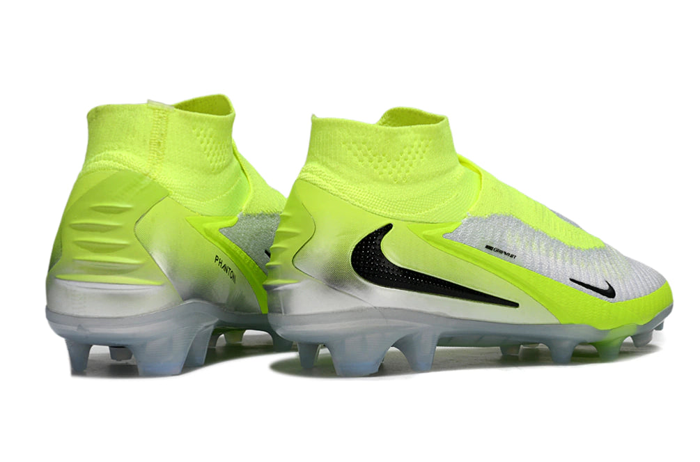 Chuteira Nike Phantom 6 Elite Botinha Campo - Branco/Verde