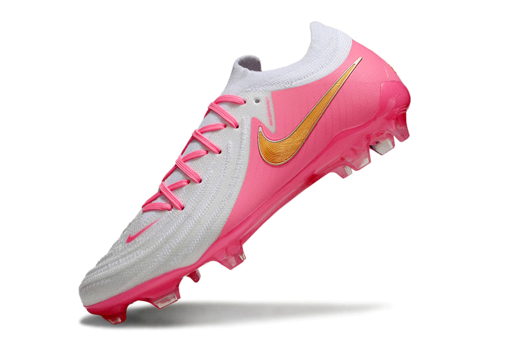 Chuteira Nike Phantom GX2 Elite Campo FG - Branco/Rosa