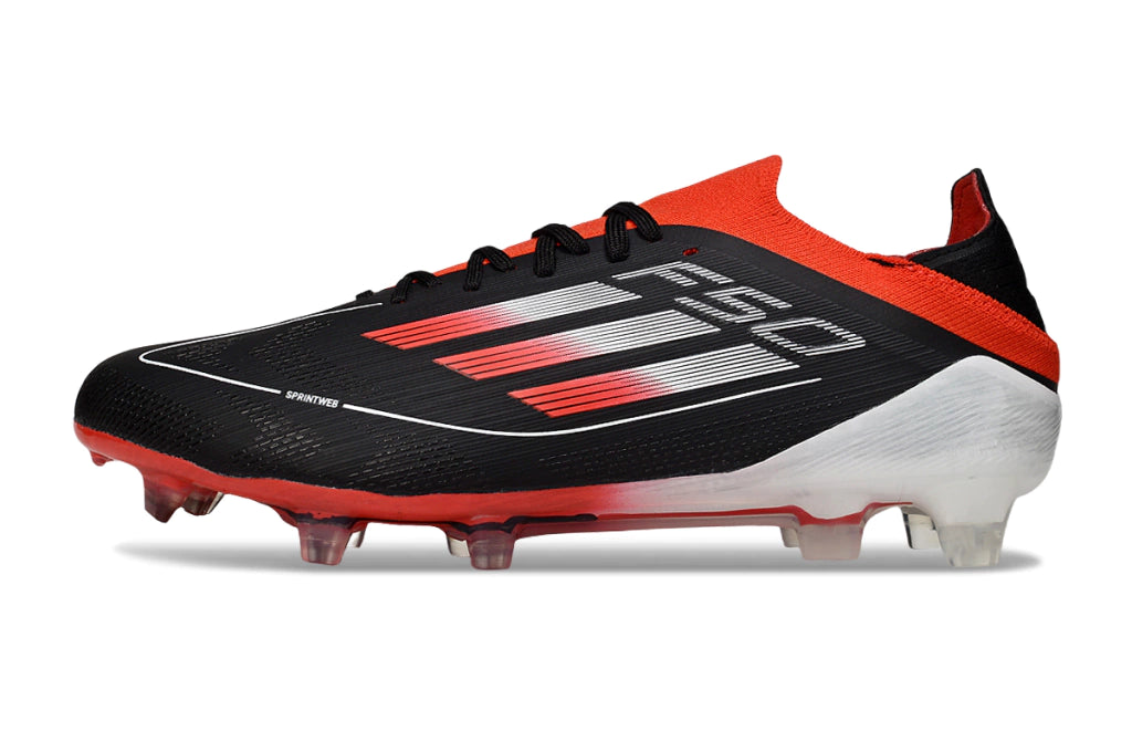 Chuteira Adidas F50+.1 Elite FG - Preto/Vermelho