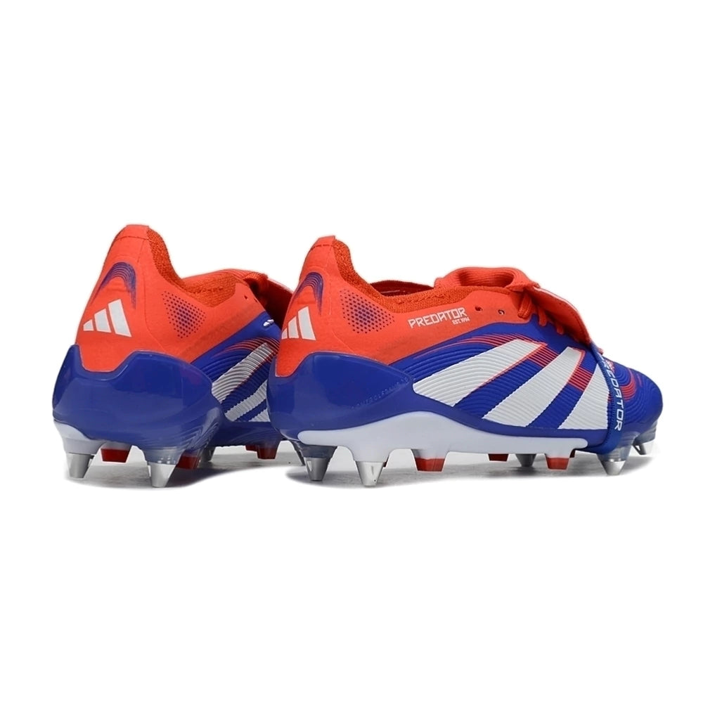 Chuteira Adidas Predator 25 Elite Tongue SG - Azul/Amarelo
