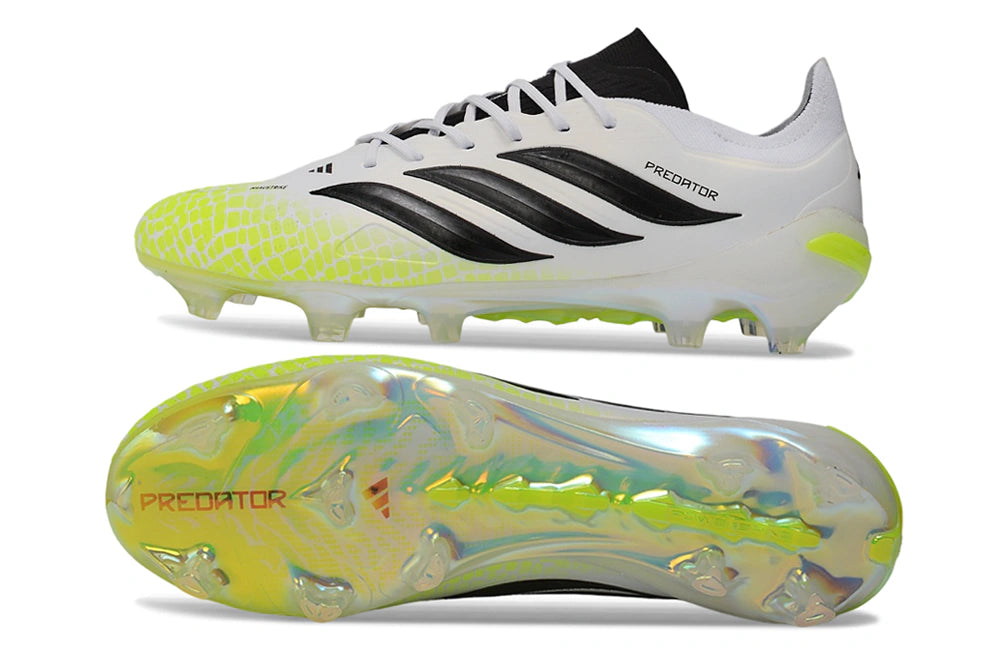 Chuteira Adidas Predator Elite 26 Campo FG - Branco/Verde