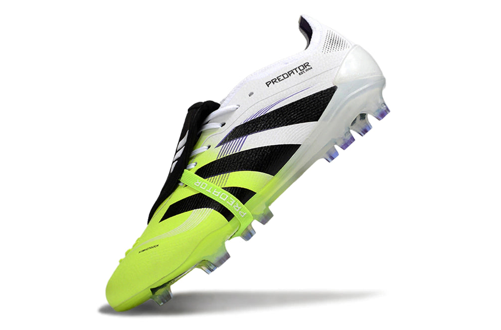 Chuteira Adidas Predator Elite Tongue 25 Campo - Branco/Verde
