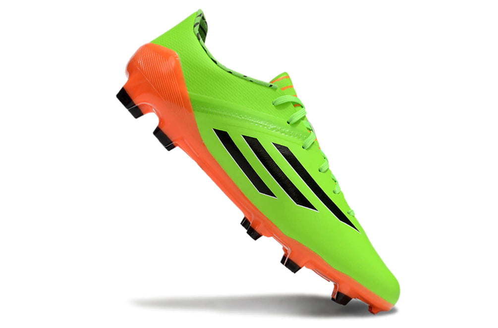 Chuteira Adidas F50 X Campo - Verde/Laranja/Preto