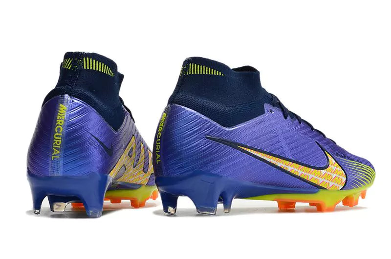 Chuteira Nike Air Zoom Mercurial Superfly 9 Elite - Azul/Laranja
