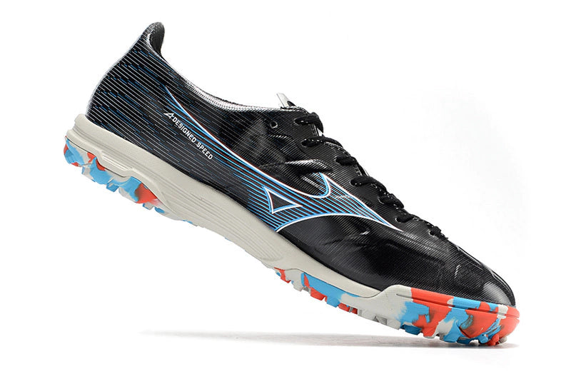 Chuteira Mizuno Alpha Made in Japan Society - Preto/Azul